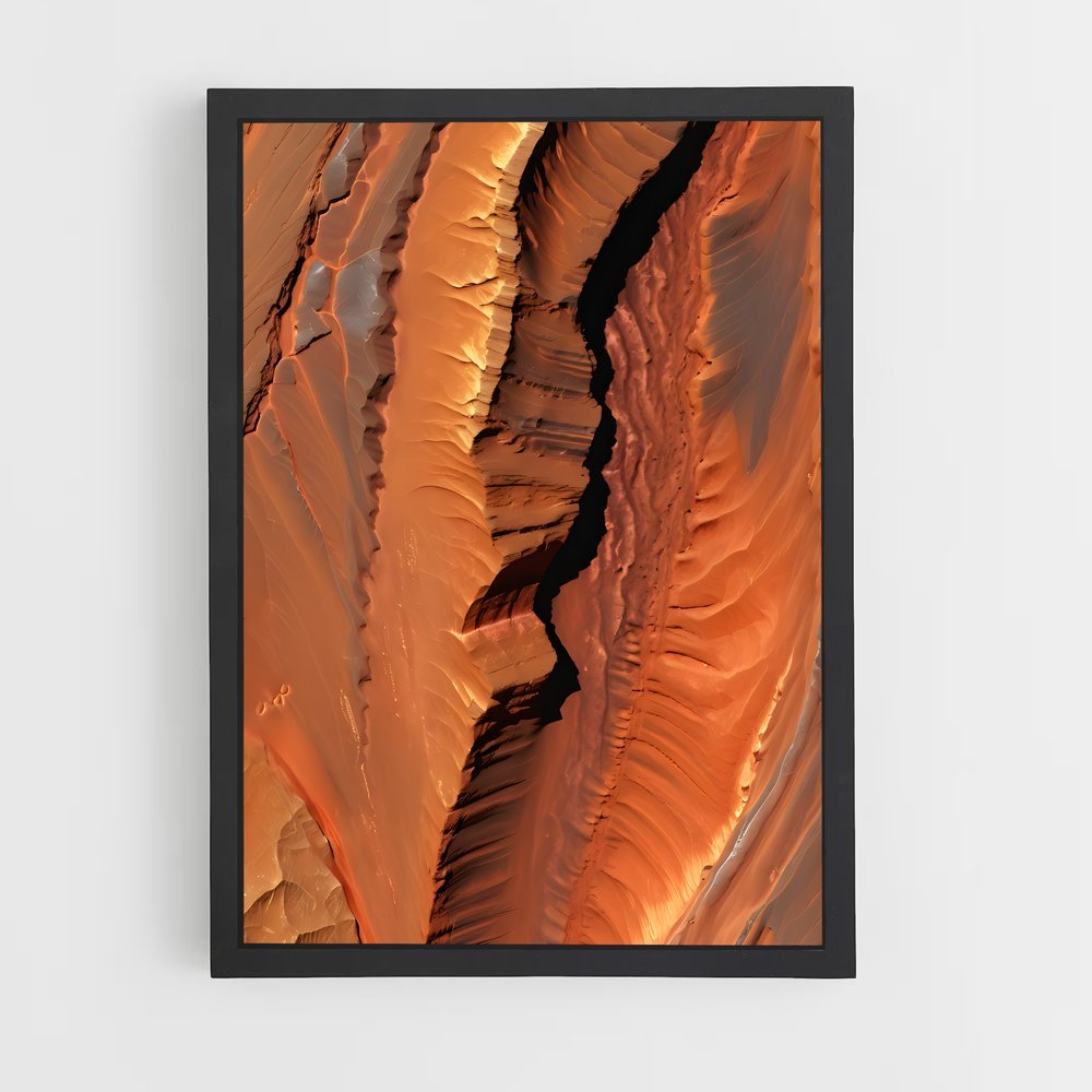 Poster Éclats de Mars – affiche Système solaire (vue 2)